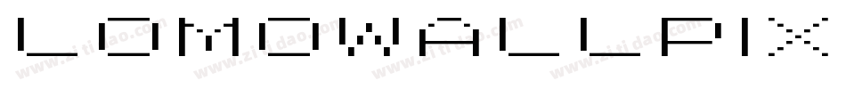 LomoWallPixel LT Std 100字体转换